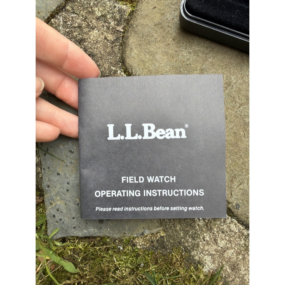 VTG L.L. Bean Quartz Analog Field Watch Boxed Set 3 Multi Leather Bands Rare - Picture 6 of 16